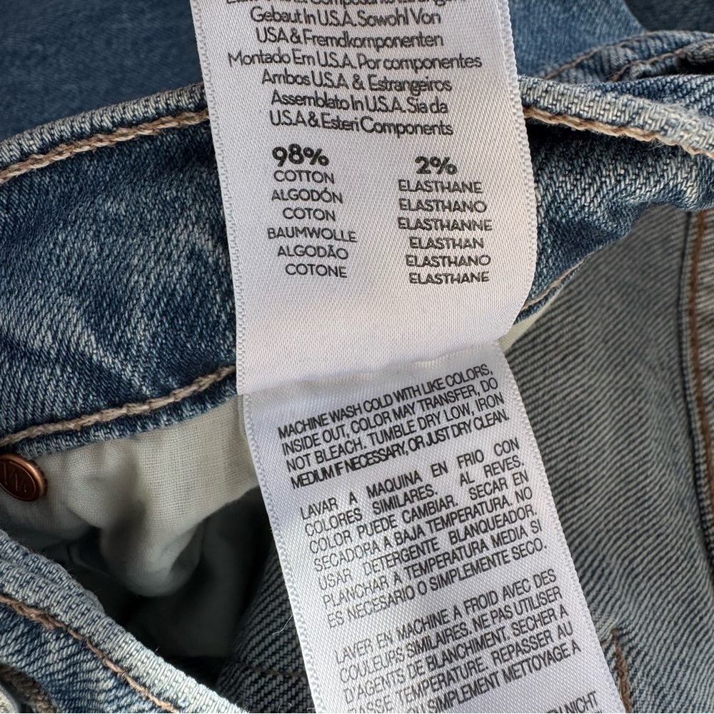 MOTHER Superior The Dodger Skimp Cuffed Jeans Medium Blue 24 - Picture 9 of 14